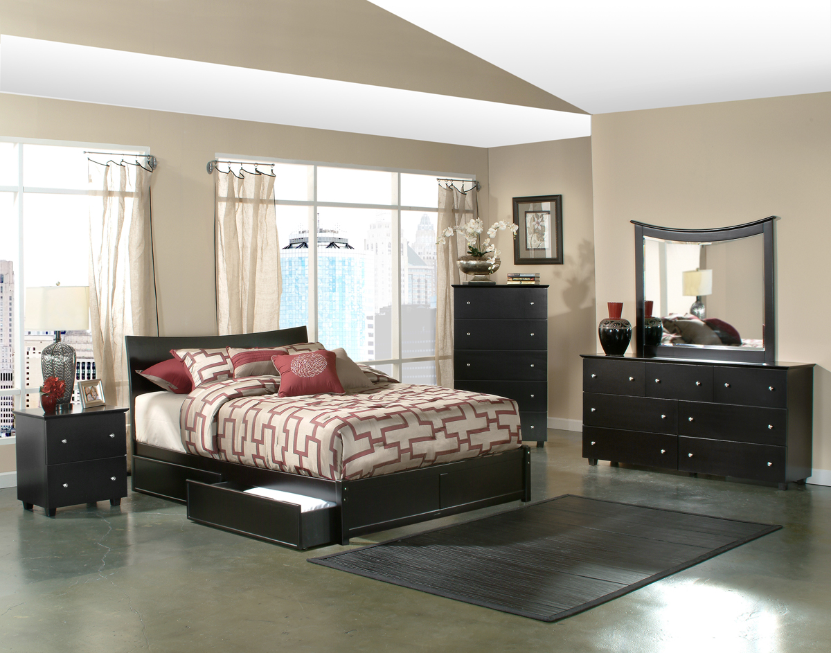 full bedroom set with mattress