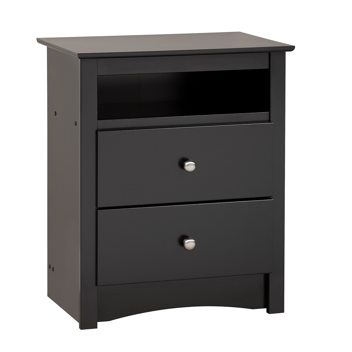 Sonoma 2-Drawer Tall Nightstand - Black BDC-2428