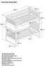 Columbia Twin/Twin Bunk Bed - Caramel Latte AB55107 - AB55107