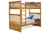 Columbia Twin/Twin Bunk Bed - Caramel Latte AB55107 - AB55107