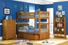 Columbia Twin/Twin Bunk Bed - Caramel Latte AB55107 - AB55107