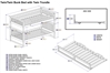 Columbia Twin/Twin Bunk Bed - Caramel Latte AB55107 - AB55107