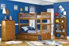 Columbia Twin/Twin Bunk Bed - Caramel Latte AB55107 - AB55107