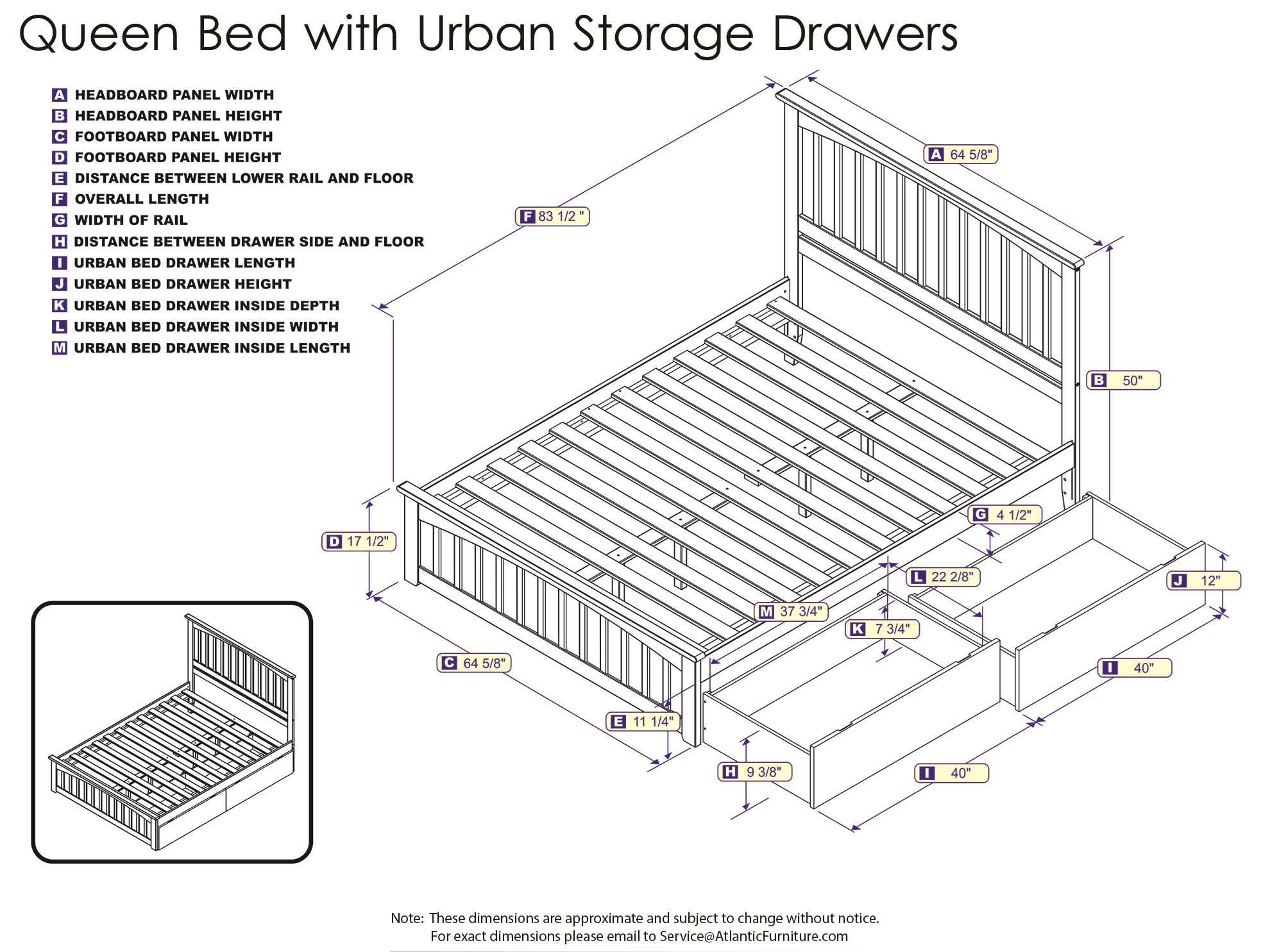 Mission Platform Bed With Matching Footboard - White