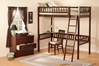 Mission Twin Loft Bed - Antique Walnut AB62004 - AB62004