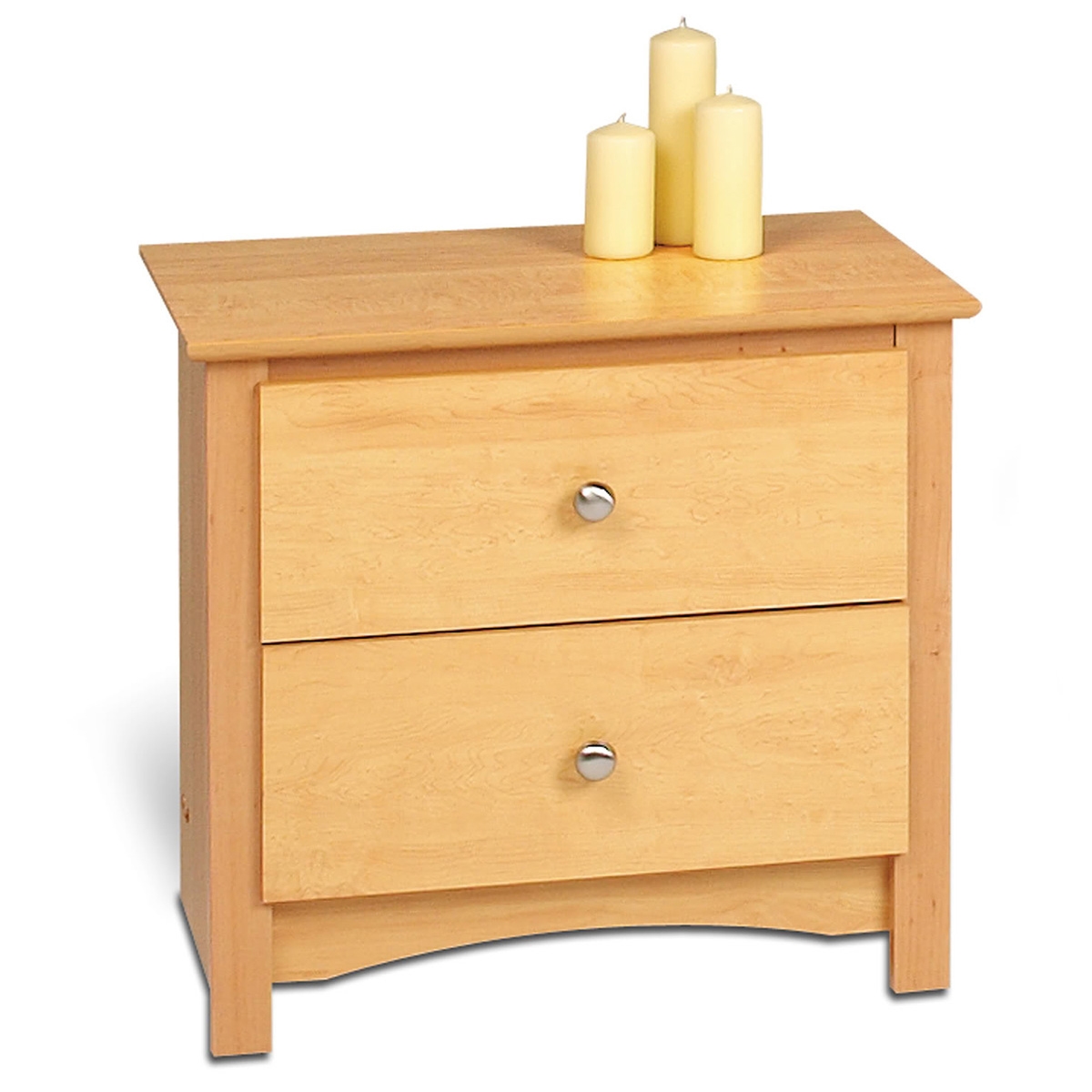 light maple nightstands