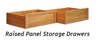 Raised Panel Storage Drawer (set of 2) - PBO351