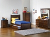 Manhattan Platform Bed: optional drawers or trundle (boys) - AP962100b