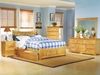 Manhattan Platform Bed: optional drawers or trundle (boys) - AP962100b